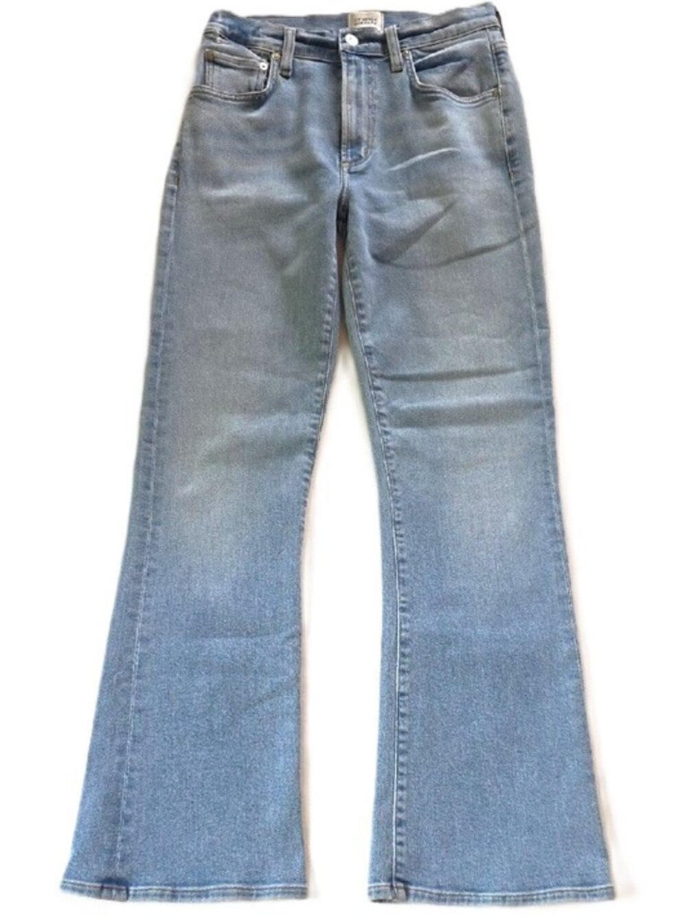 NWOT $268 CITIZENS OF HUMANITY QUINN KICK FLARE JEANS IN BOWERY WASH SIZE W27